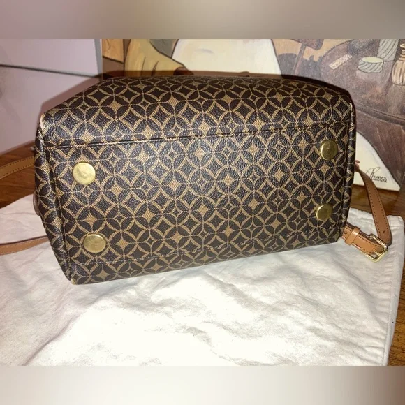 Fossil Sydney Satchel Crossbody - Brown & Tan - GUC - Picture 5 of 11